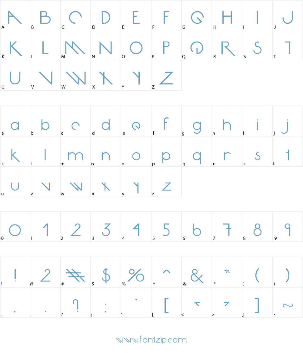 Avante Return Font Character